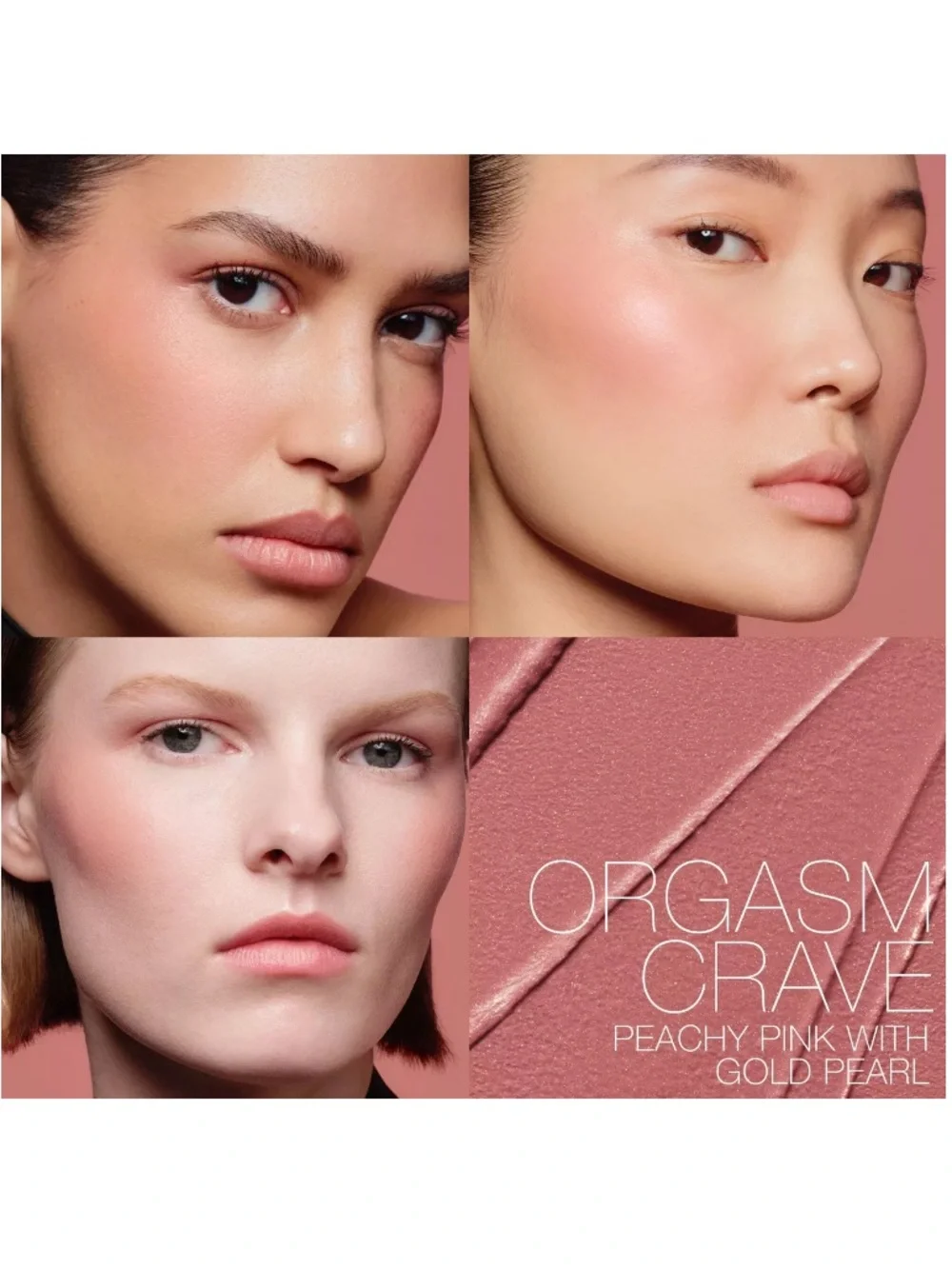 NARS The Multiple Multi Purpose Stick for Lips Cheeks Eyes-Orgasm Crave-Travel